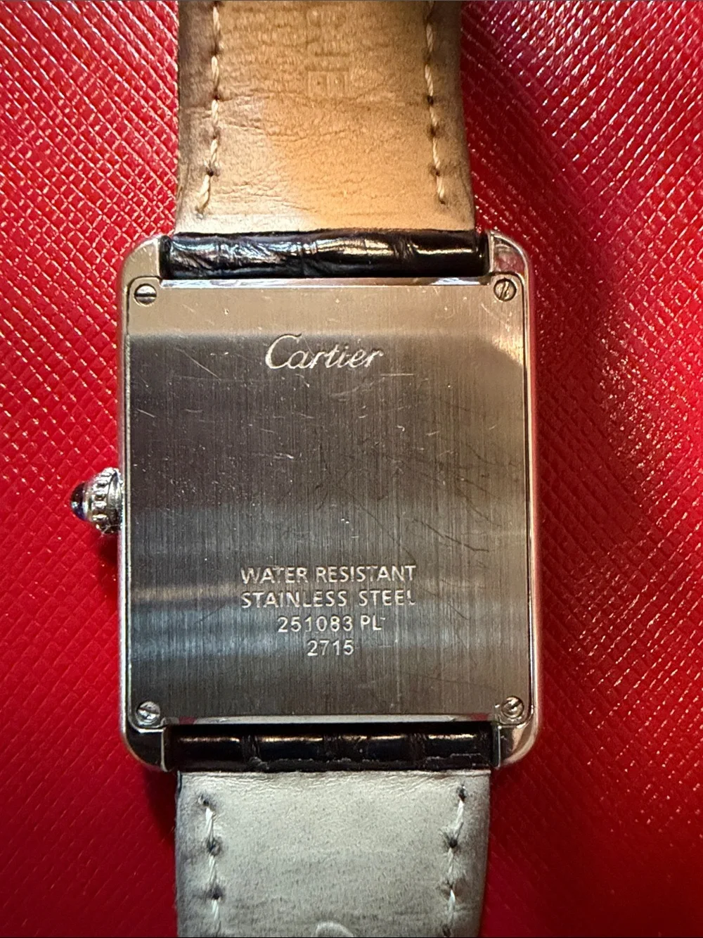 Cartier elegant wristwatch